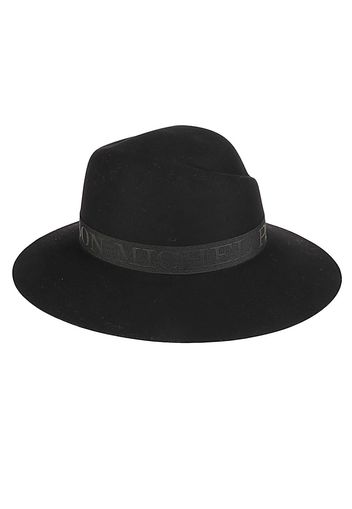 MAISON MICHEL - Virginie Logo Ribbon On Felt Fedora Hat