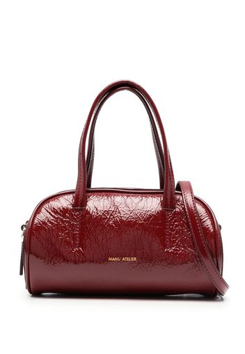 MANU ATELIER - Hourglass Bowling Leather Handbag