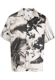 MSGM - Shirt With All-over Print