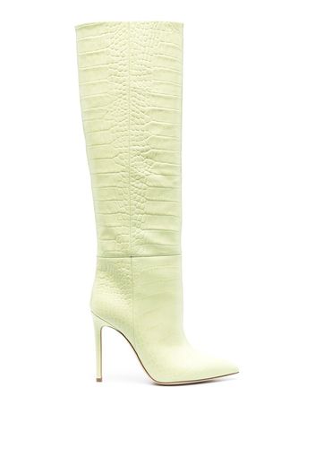 PARIS TEXAS - Leather Crocodile-embossed Boots