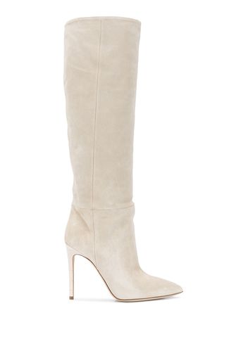 PARIS TEXAS - Calf Suede Heel Boots