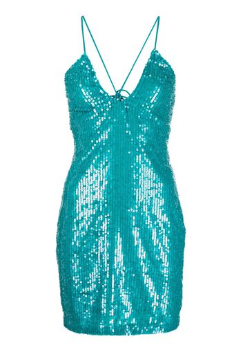 PAROSH - Sequined Mini Dress