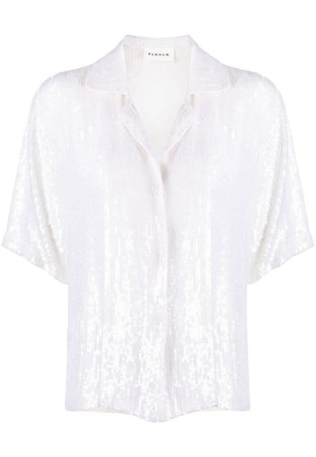 PAROSH - Sequinned Short Sleeve Shirt