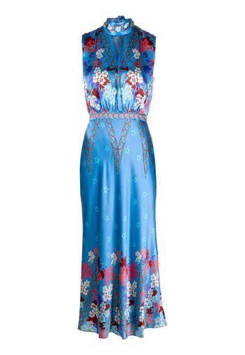 SALONI - Fleur Silk Midi Dress
