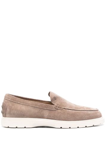 TOD'S - Suede Leather Loafers