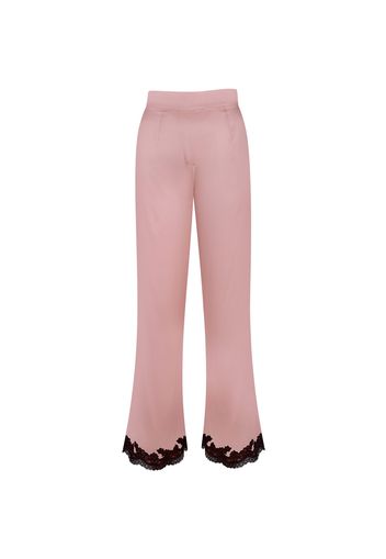 Agent Provocateur Amelea Pyjama Bottoms In Pink With Black Lace