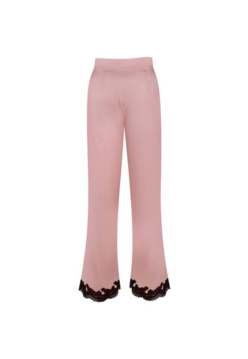 Agent Provocateur Amelea Pyjama Bottoms In Pink With Black Lace