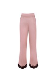 Agent Provocateur Amelea Pyjama Bottoms In Pink With Black Lace