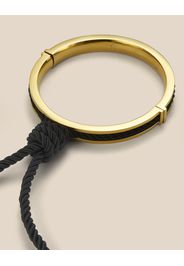 Agent Provocateur Xena Choker Necklace In Gold With Black Rope