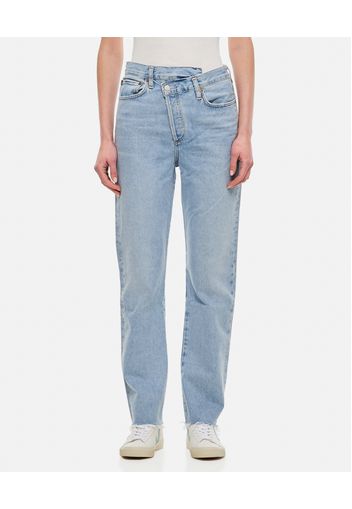 CRISSCROSS STRAIGHT JEANS