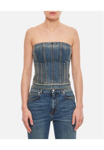 DENIM CORSET TOP