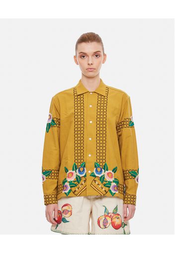 EMBROIDERED GARDEN BED SHIRT