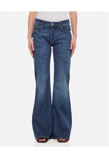 MID RISE FLARED DENIM