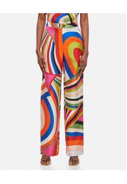 TWILL SILK PANTS