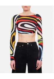 JERSEY LONG SLEEVE CROPPED TOP