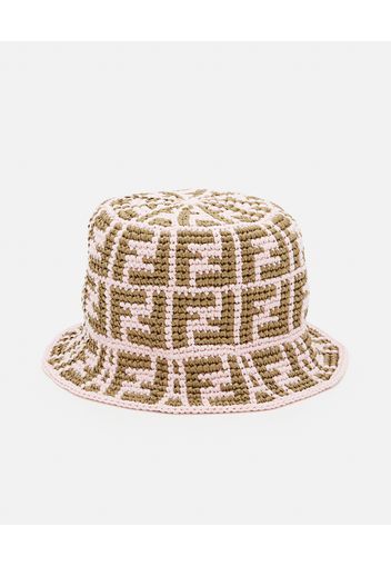 RAFFIA FF BUCKET HAT