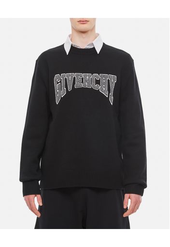 WOOL COLLEGE CREW NECK SWEATER