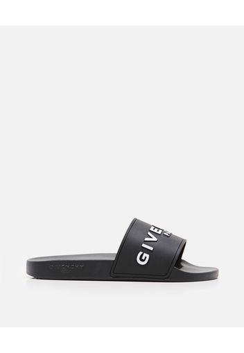 RUBBER SLIDE SANDALS