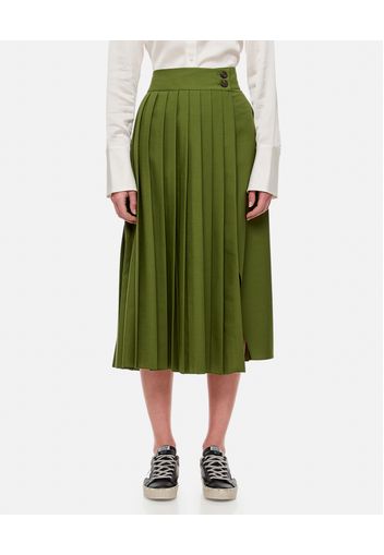 JOURNEY LIGHT WOOL POLYESTER LONG FOLDED SKIRT