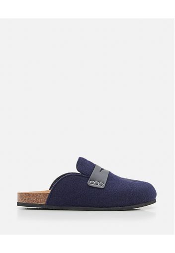 FELT LOAFER MULES