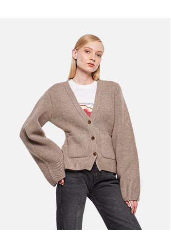 SCARLET CASHMERE CARDIGAN