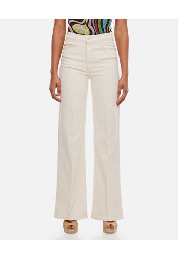 THE HUSTLER ROLLER HEEL WIDE LEG COTTON JEANS