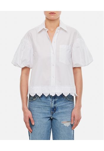 CROPPED PUFF SLEEVE SHIRT