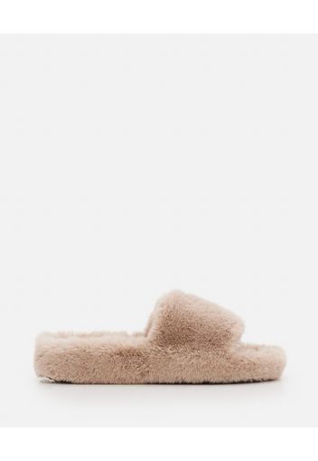 LEYA FAUX FUR SANDALS