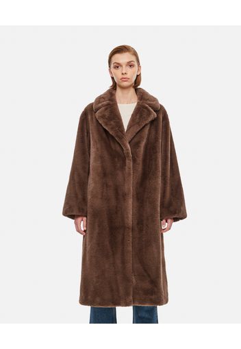 MARIA SOFT FAUX FUR LONG COAT