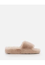 LEYA FAUX FUR SANDALS