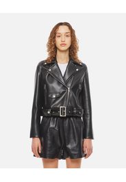 ESMERALDA FAUX LEATHER BIKER JACKET