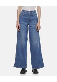 SALT & PEPPER' LOGO LASER WIDE-LEG JEANS