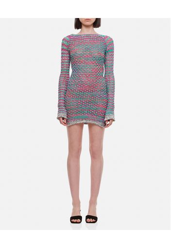 COTTON CROCHET MINI DRESS