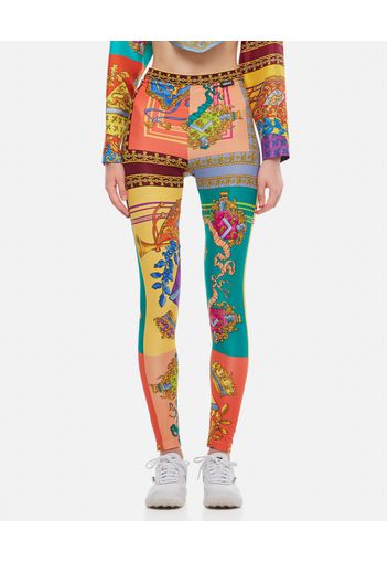 ROYALTY PRINTED LYCRA LEGGINGS