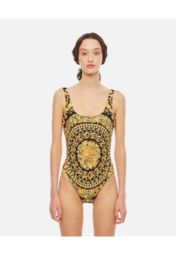 BAROQUE PRINTED LYCRA ONE-PIECE SWIMSUIT