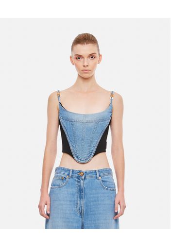 DENIM CORSET TOP