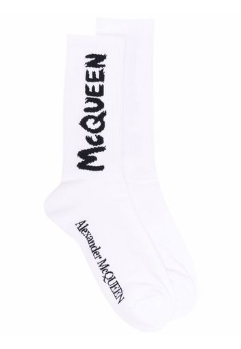 Mcqueen Graffiti Socks