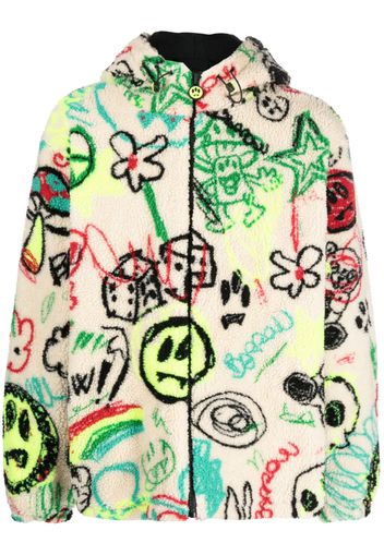 Sketch-Print Fleece Jacket