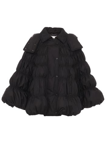 Short Puffer Cape Coat