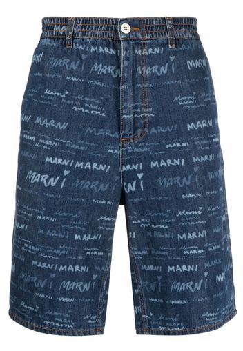 Megamarni Cotton Denim Shorts