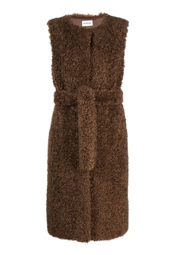 Perform Sleeveless Faux-Fur Coat