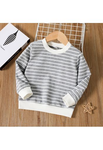 Toddler Boy Casual Stripe Pullover Sweatshirt