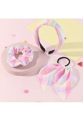 3-pack Scarf Hair Tie Scrunchie Hair Hoop Hair Accessory Sets for Girls