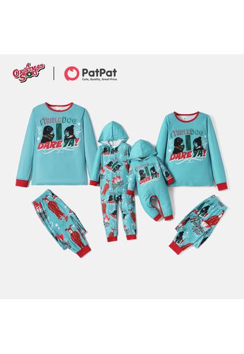 A Christmas Story Family Matching Words Print Top and Pants Pajamas Sets