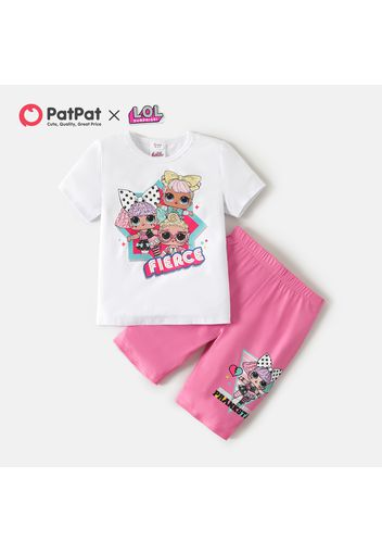 L.O.L. SURPRISE! 2-piece Kid Girl FIERCE Short-sleeve Tee and Shorts Set