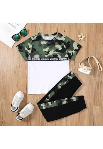 Kid Boy Camouflage Sweatshirt & Pants Set