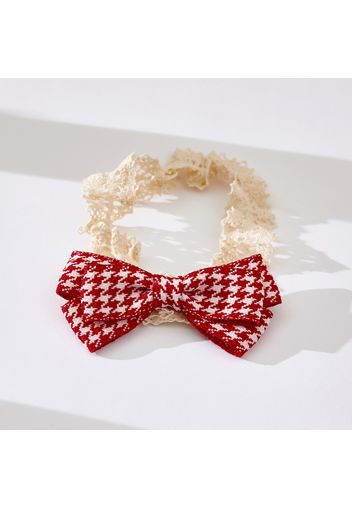 Plaid Print Pretty Bow Hairbands for Girls