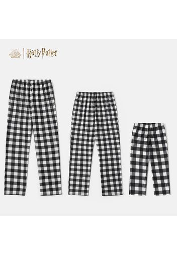 Harry Potter Family Matching Cotton Short-sleeve Graphic T-shirts and Plaid Pants