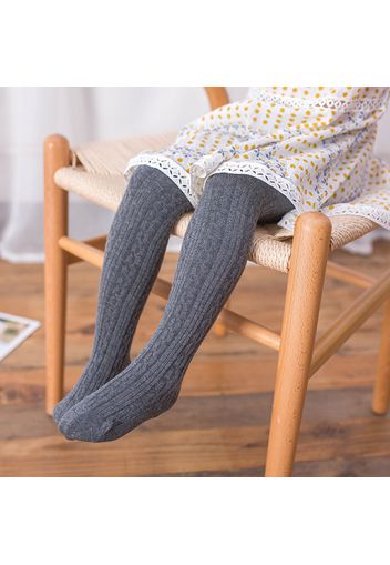 Baby / Toddler Girl Casual Solid Knitted Warm Pantyhose