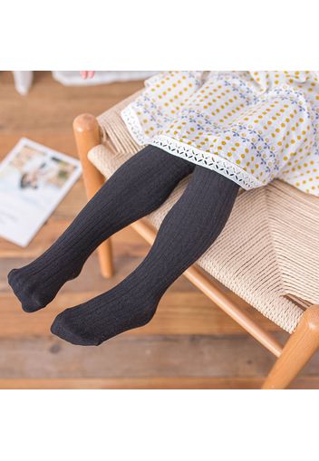 Baby / Toddler Girl Casual Solid Knitted Warm Pantyhose